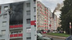 Tragédie v Ústí! Muž se snažil zachránit před plameny skokem z šestého patra
