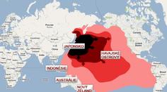TSUNAMI SE ŠÍŘÍ OCEÁNEM! Kde bude páchat škody? MAPA