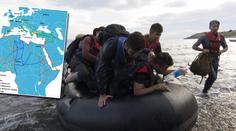 PŘEHLED: Takhle se imigranti dostávají do Evropy! MAPA