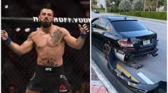 Bouřlivák Mike Perry znovu řádil! Roztřískal auto za 1,5 milionu korun