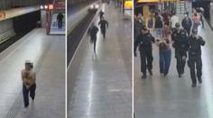 VIDEO: Polonahý muž skočil pod metro! Strážníci ho zachránili