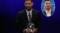 Messi si šel pro trofej a Ronaldo trucoval. Jeho kyselý obličej baví svět
