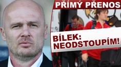 SLEDOVALI JSTE ŽIVĚ: Bílek ustál OSTUDNOU prohru! O rezignaci NEUVAŽUJE!