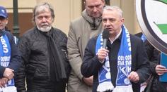 Středula na demonstraci odborářů: Téma je vážné. Musíme se spojit. Vláda musí reagovat