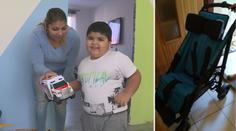 Adámkovi (6) ukradli speciální kočárek, nikam se teď nedostane
