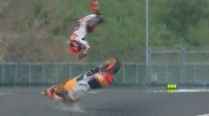 Šampion Márquez si dá opět pauzu. Po hrozivém pádu má dvojité vidění