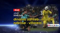 PŘÍMÉ PŘENOSY LIGY MISTRŮ: Dinamo Záhřeb přehrálo Malmö a Odense španělský Villareal