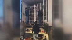 VIDEO: Francouzští zemědělci vyrabovali české kamiony. Způsobili statisícové škody
