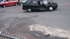 Na Vyškovsku srazil osobní automobil popeláře!