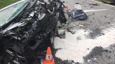 Mercedes vjel v protisměru do cesty kamionu. Řidič nepřežil