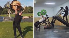 VIDEO: Extrémní silák hvězdou internetu. Hřebíky zatlouká holýma rukama