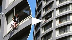 Drama na balkóně: Žena chtěla vyhodit holčičku z okna! FOTKY