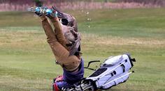 Fotografie, která boří internet! Golfistu sestřelila divoká husa