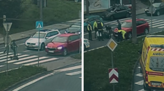 VIDEO: Záběry, ze kterých mrazí. Chlapce na přechodu srazil nepozorný řidič