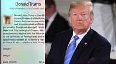 Wikipedie místo Trumpa ukazovala penis. Oprava trvala celý den