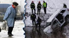 Auto v rybníku, nesjízdné silnice! Počasí dál komplikuje dopravu