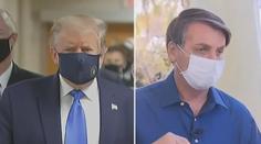 Trump i Bolsonaro se rouškám vysmívali, nyní si je pokorně navlékli