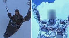 VIDEO: Celé tělo mu pokryl led. Paraglidistu vzduch vytáhl do extrémní výšky