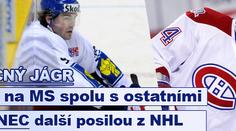 Nemocný Jágr odletěl na MS spolu s ostatními. Plekanec další posilou z NHL