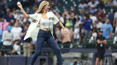 Sexy golfistka předvedla v MLB skvělý nadhoz, zahanbila i McGregora