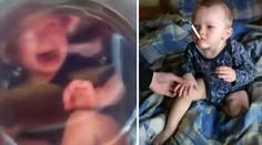 Místo hlídání zavřeli dítě (2) do pračky! Smáli se a natáčeli si ho