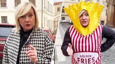 Schillerová řeší politiku v kostýmu hranolek. Vstoupila do cirkusu, říká expert