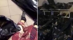 Šokující záběry: Ruskou márnici zaplnily desítky pytlů s oběťmi covidu