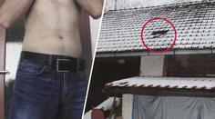 Zloděj využíval svou postavu, do chatek se protáhl malou škvírou