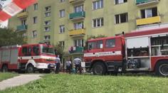 V Přerově vyhořel byt. Hasiči evakuovali 20 lidí, pět se zranilo