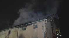 V Chocni hořela ubytovna. Před plameny utíkali dospělí i děti