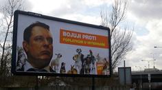 FOTO: ODS se trefuje do Paroubka na billboardech