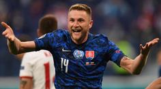 Slovensko zaskočilo oslabené Polsko, rozhodl obránce Škriniar