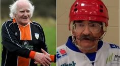 81 let starý fotbalista zastíněn: Hokej hraje stařík, kterému je 95!