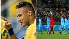 Neymar a spol. si zachránili kůži, Fidži dostalo na cestu 10 gólů!