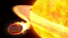 Hvězda podobná Slunci pojídá svou planetu