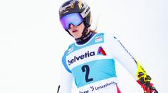 Šlo o uražené gesto soupeřky Vlhové? Švýcarka obřák nedojela