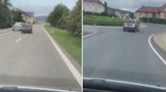 Muž se 4 promile kličkoval po silnici, z auta ho za jízdy vytáhli svědci! VIDEO