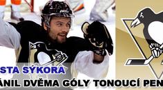 Hokejista Sýkora zachránil dvěma góly tonoucí Penguins