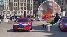 VIDEO: Hrůzný pohled. Člověk hořel přímo před zraky turistů na náměstí