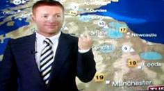 VIDEO: Moderátor počasí ukázal v televizi PROSTŘEDNÍČEK