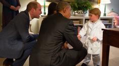 Princ George přivítal Obamu v pyžamu! Mohl zůstat déle vzhůru
