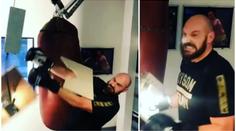 VIDEO: Fury údery zničil tělocvičnu. Při tréninku na něj spadl strop!