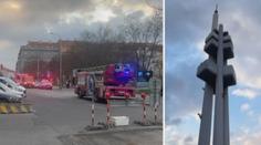 Hasiči evakuovali Žižkovskou věž. Vyhlásili druhý stupeň požárního poplachu