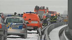 HROMADNÁ nehoda na D1. Srazilo se 8 aut!