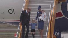Malý britský princ a princezna jsou na své první služební cestě
