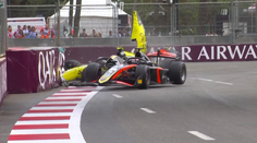 Video: Staněk v F2 způsobil drtivou nehodu. Totálně sešrotoval svůj vůz