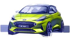 Hyundai přitvrzuje. Nová generace i10 vypadá na první skice drsně