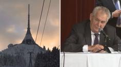 Prezident míří do Liberce, v hotelu na něj čeká župan i pantofle