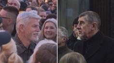 Babiš stál frontu na klenoty. Pavel zaplnil náměstí v Ústí nad Labem