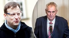 Bartík je svině, rozohnil se Zeman. Za lži o rakovině chce pět milionů